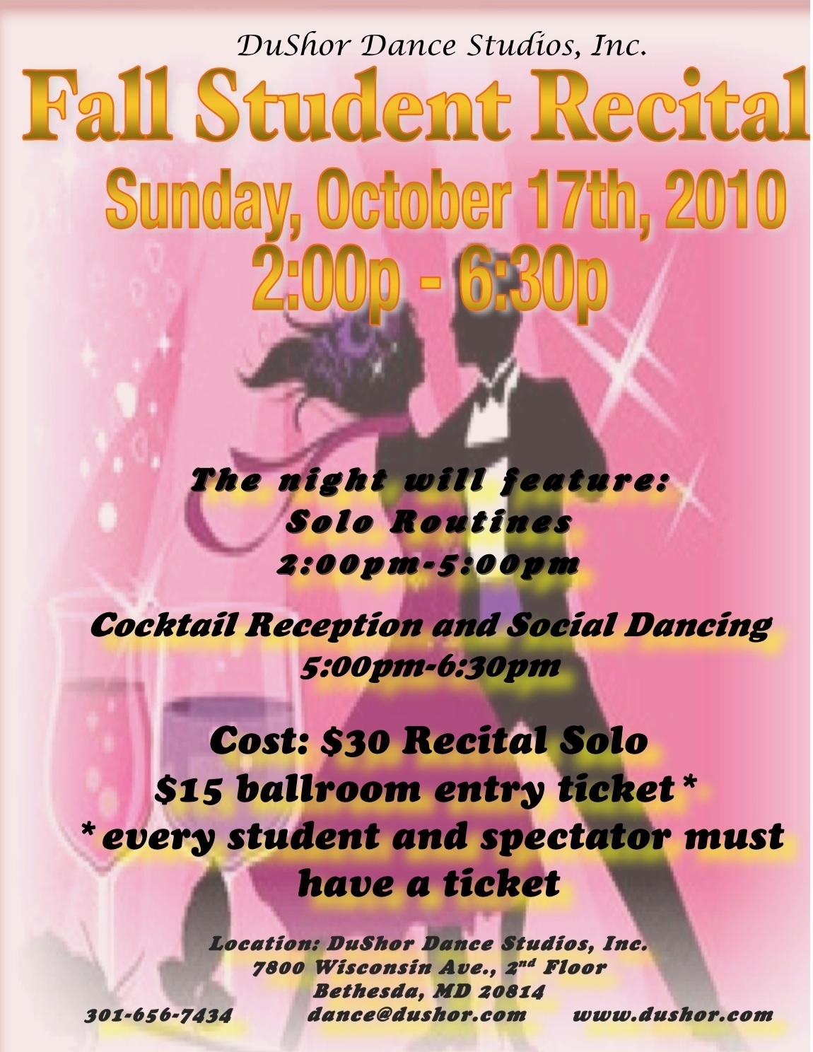 October 17th Student Recital